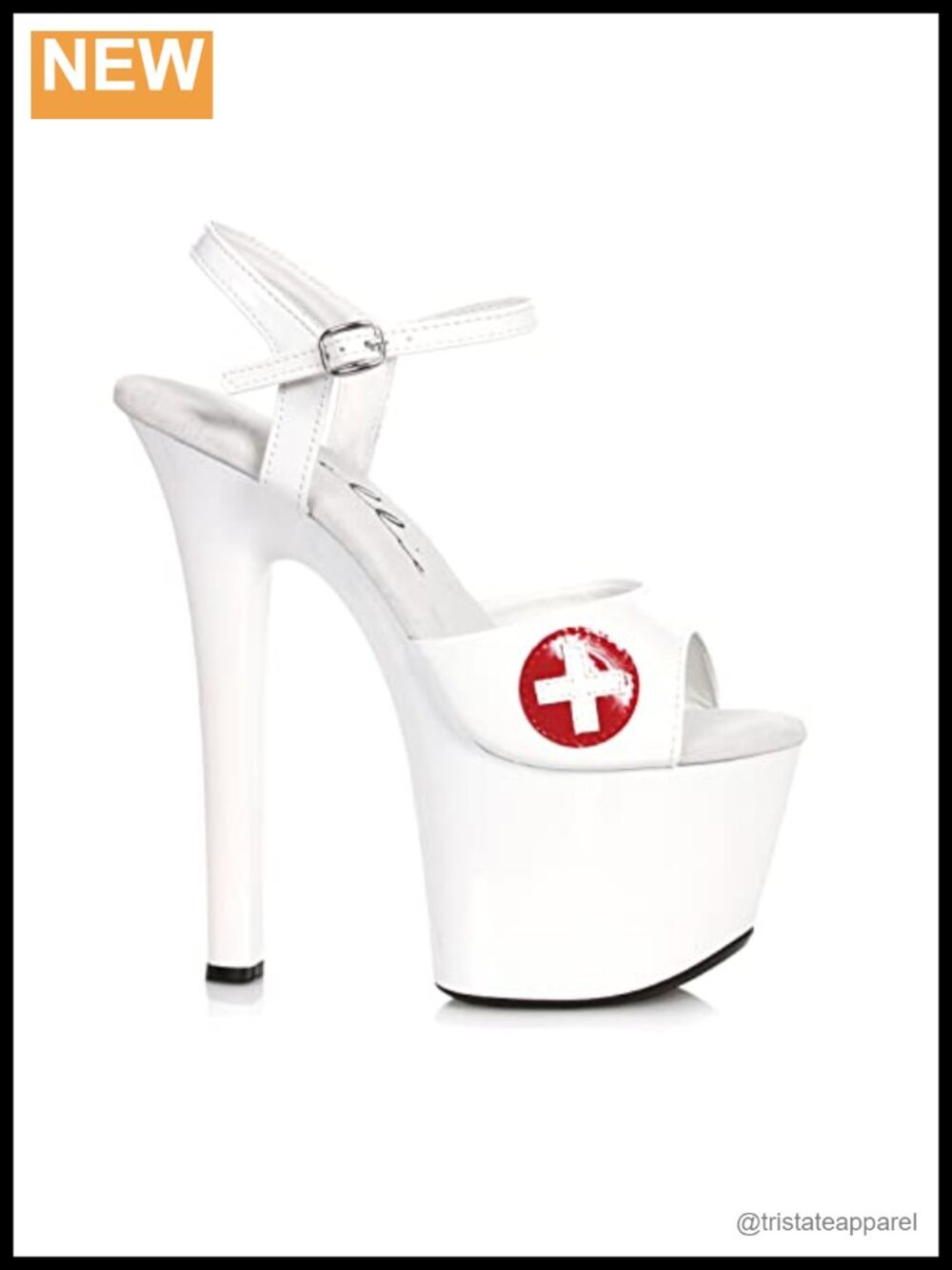Platform Heeled Nurse Sandal Stiletto Costume